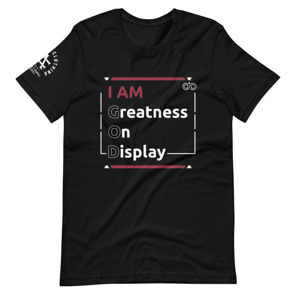 IAM G.O.D Short-Sleeve Unisex T-Shirt - Maroon