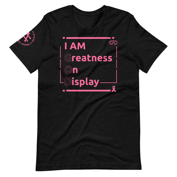 I AM G.O.D. Breast Cancer Awareness Short-Sleeve Unisex T-Shirt