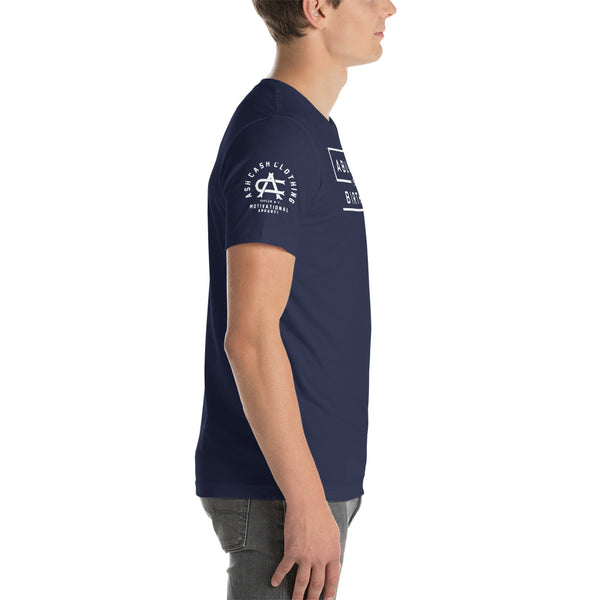 Abundance is Your Birthright Navy Short-Sleeve Unisex T-Shirt