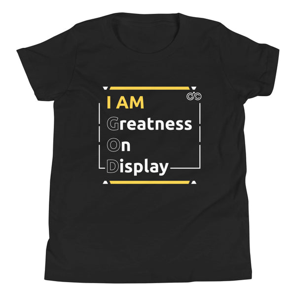 YOUTH IAM G.O.D SHORT SLEEVE TEE - YELLOW