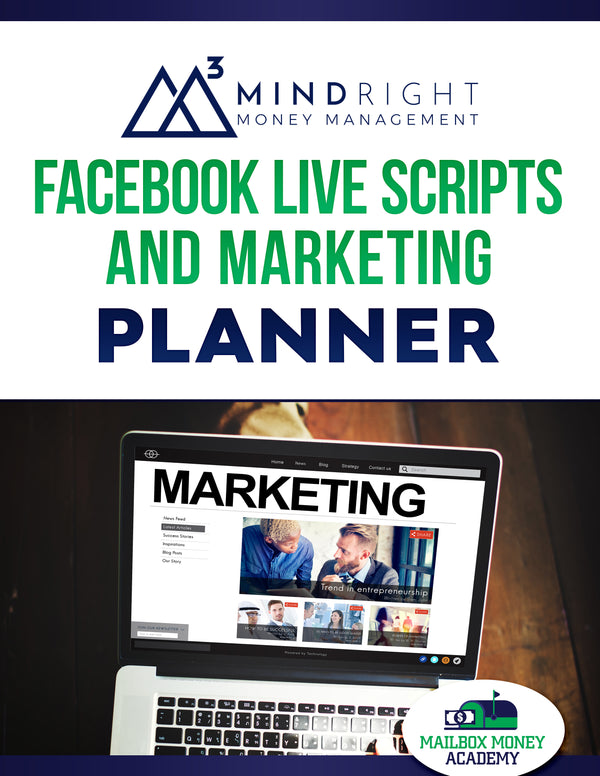 Facebook Live Script and Marketing Planner - Digital Planner