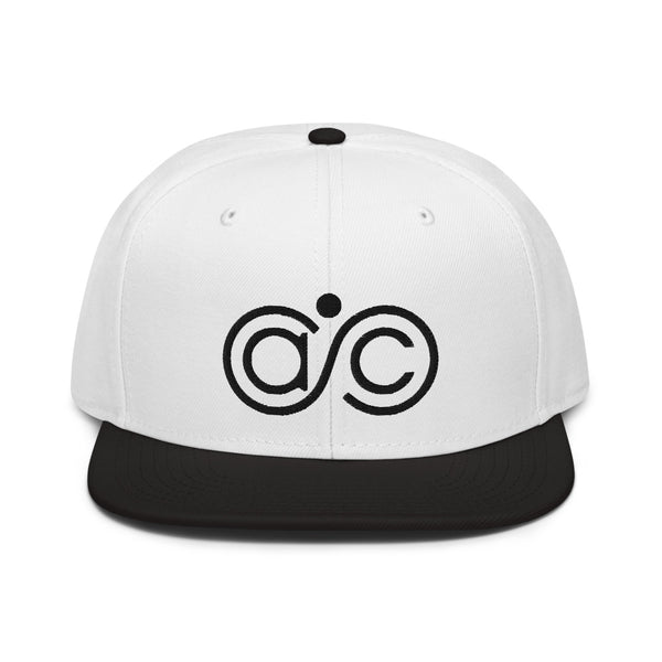 Abundance Community White Black Snapback Hat