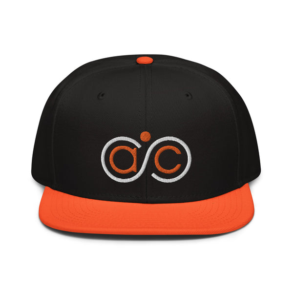 Abundance Community Black Orange Snapback Hat