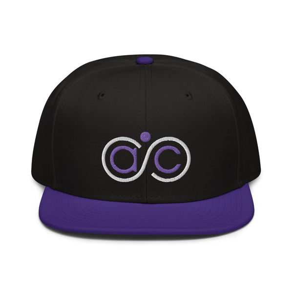 Abundance Community Black Purple Snapback Hat