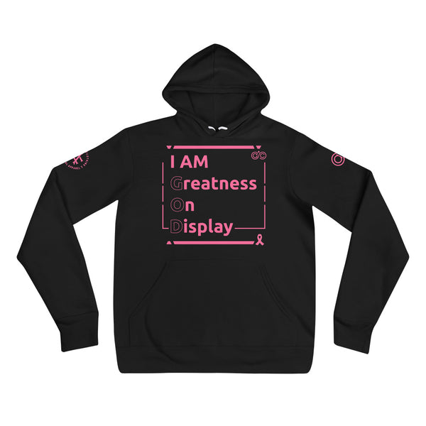 I AM G.O.D. Breast Cancer Awareness Unisex hoodie